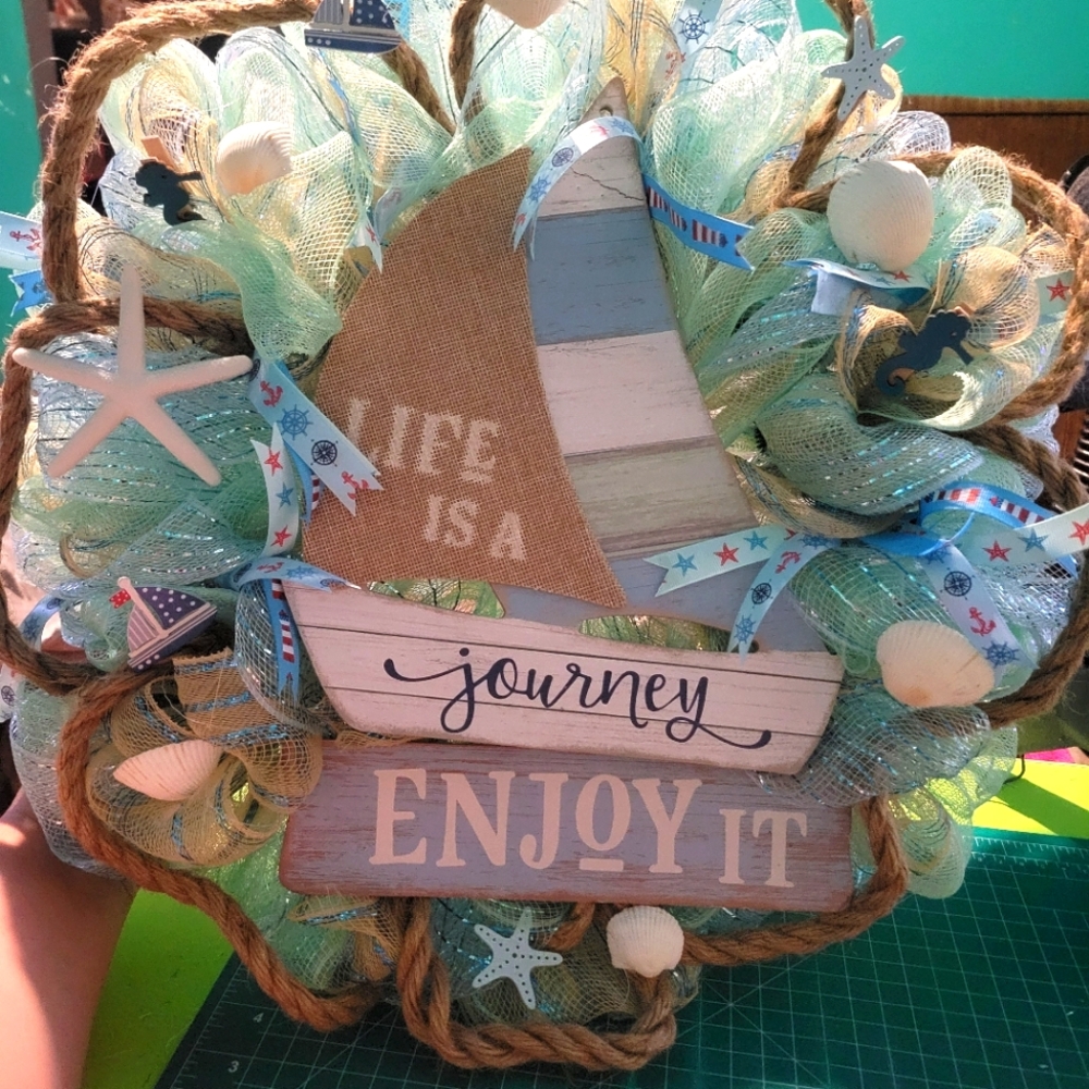 Beach/Sailboat Wreath